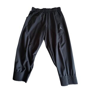 Jordan Dri Fit Womens Athletic Capri Pants Black Size Medium Jogger Style